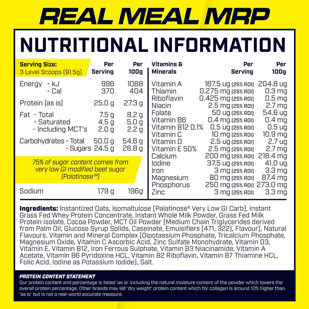 Cyborg Sport Real Meal MRP 3kg