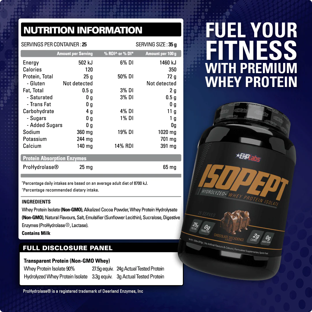EHP Labs Isopept Hydrolyzed Whey