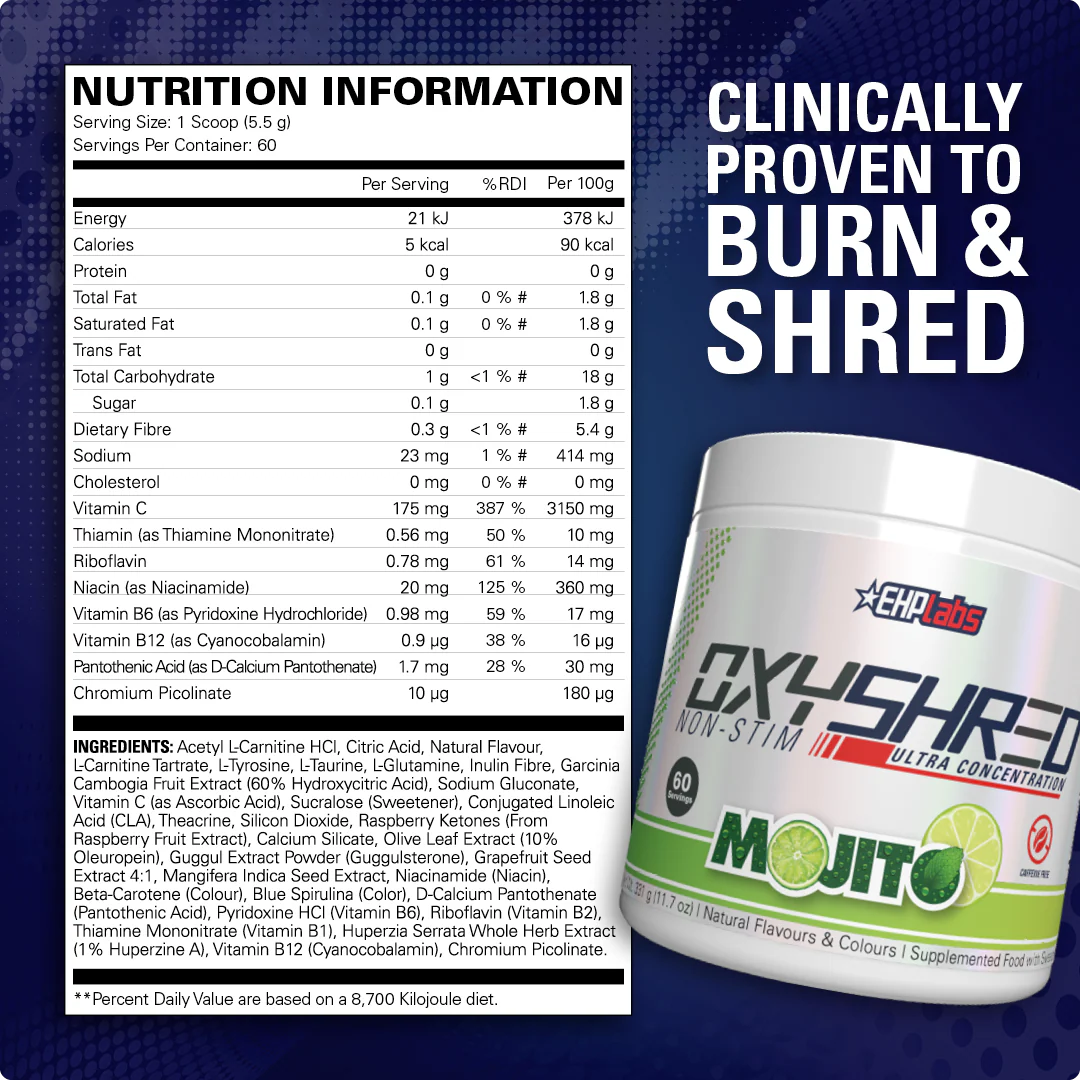 EHP Labs OxyShred Non-Stim