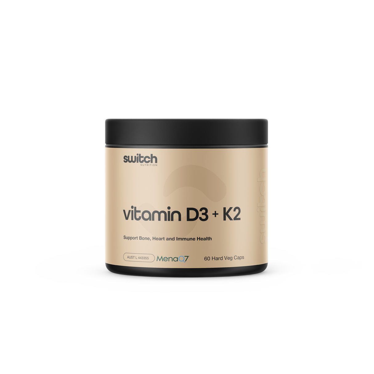 Switch Nutrition Vitamin D3 & K2 Capsules