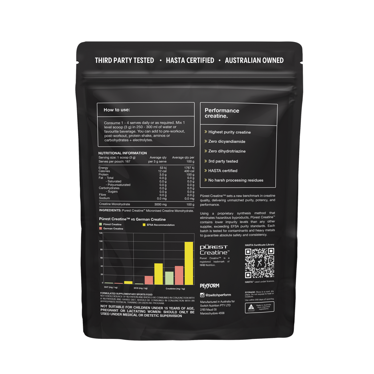 Switch Nutrition Purest Creatine Monohydrate