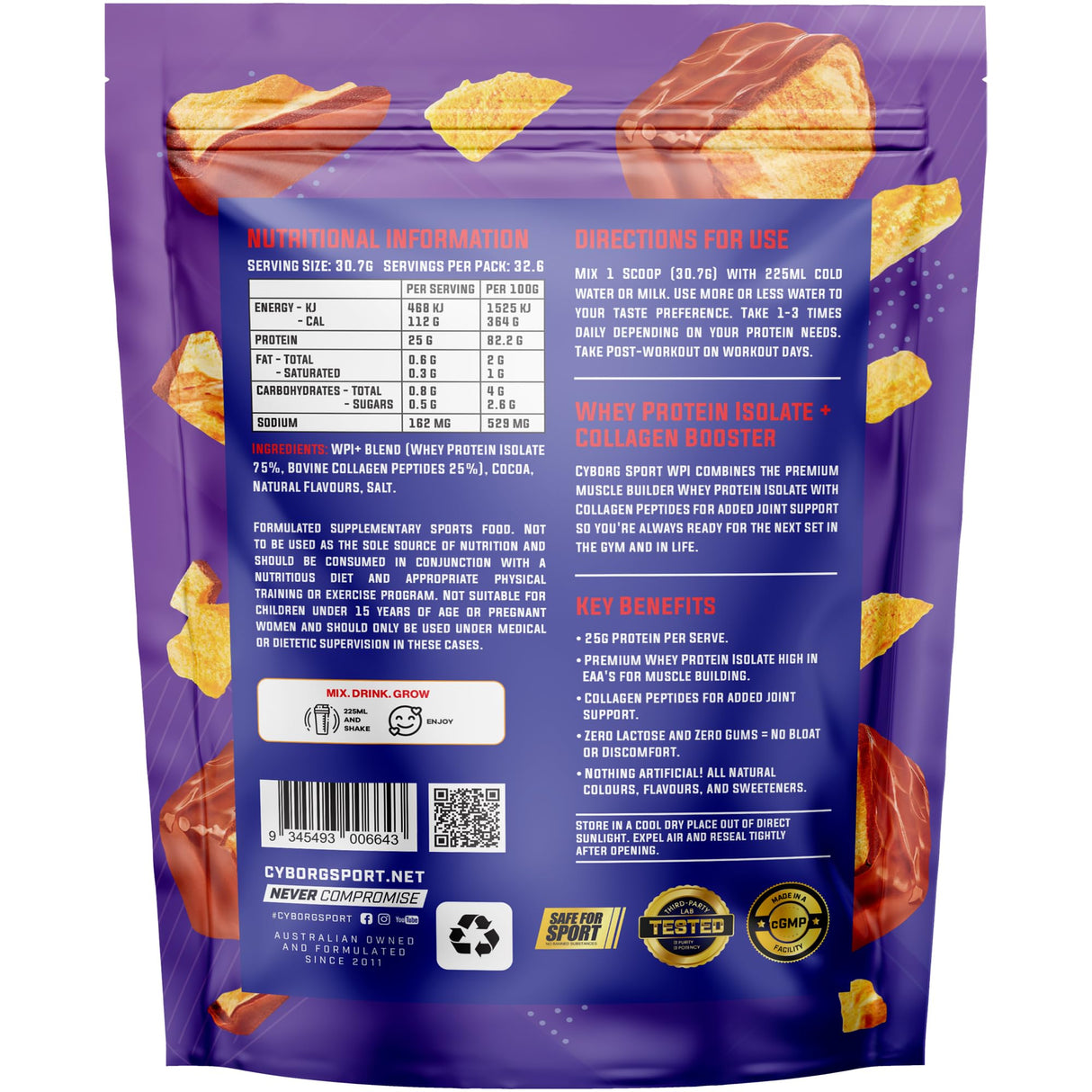 Cyborg Sport Grass Fed WPI 1kg