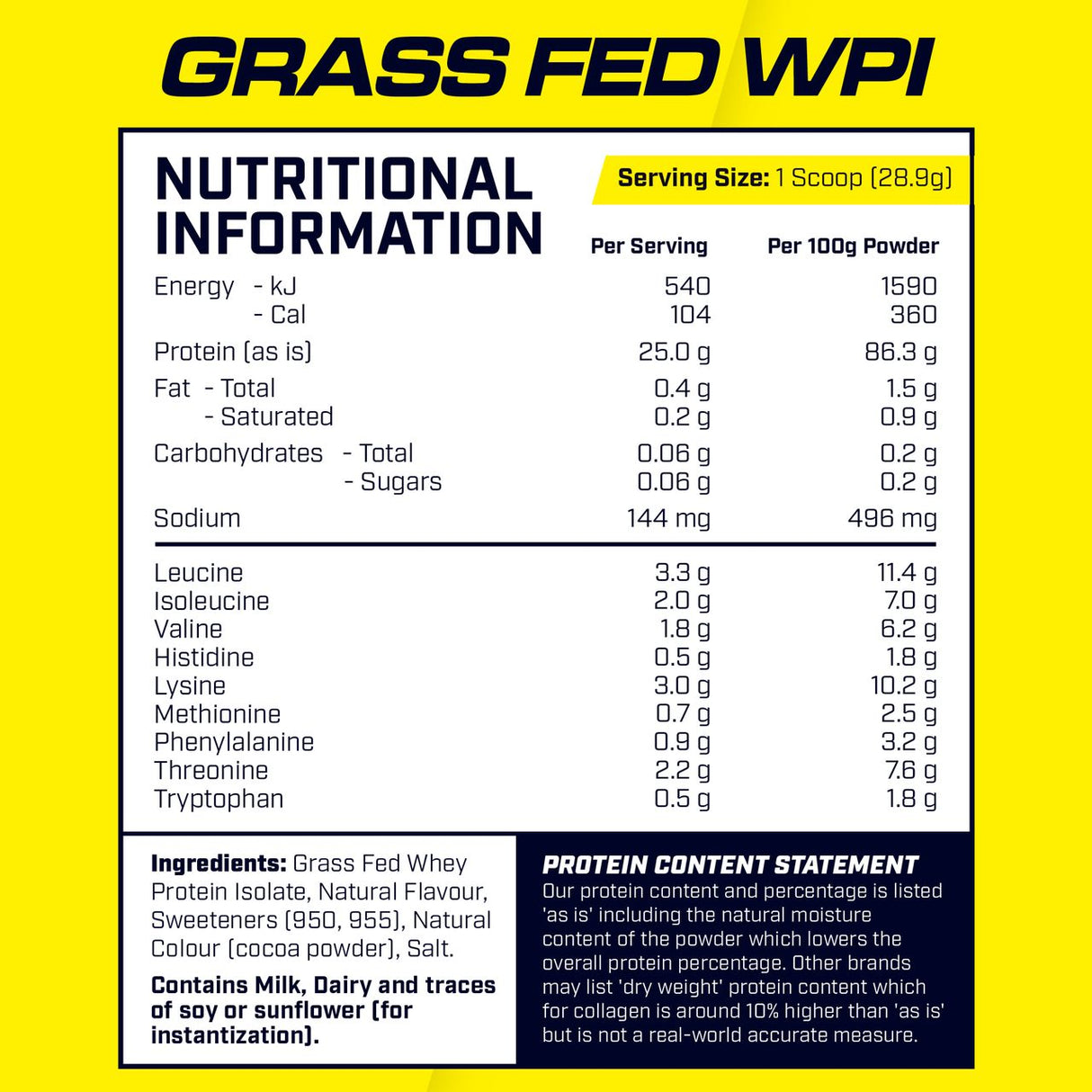 Cyborg Sport Grass Fed WPI 1kg