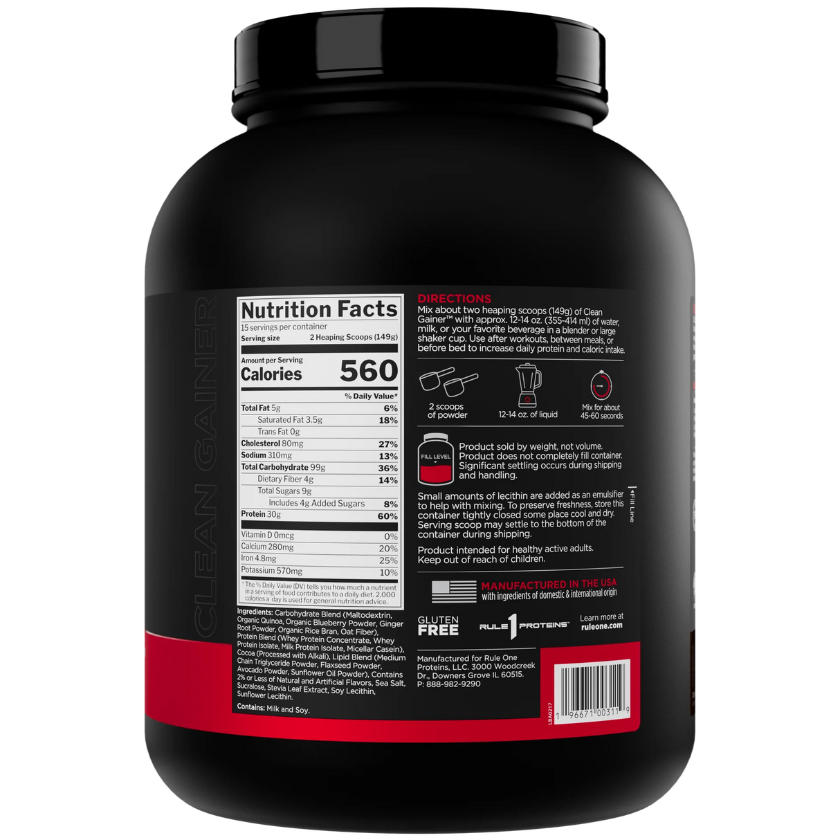 Rule 1 Clean Gainer