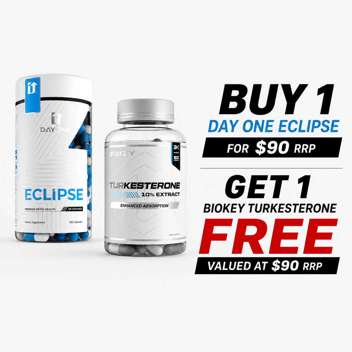 Day One Eclipse + FREE Biokey Turkesterone