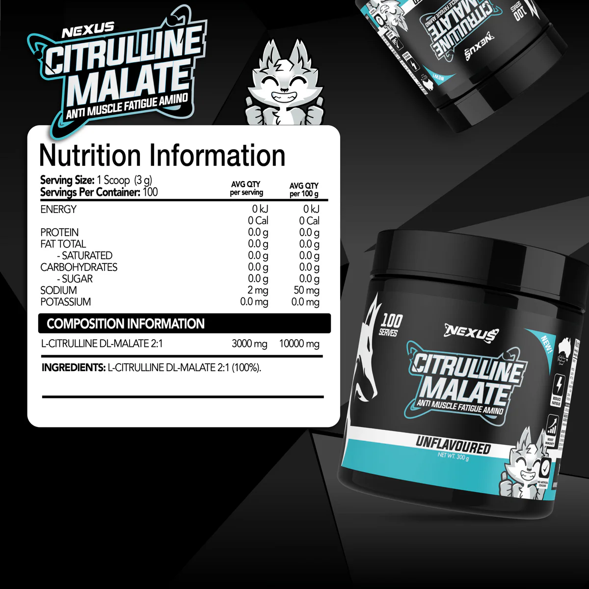 Nexus L-Citrulline Malate 300g