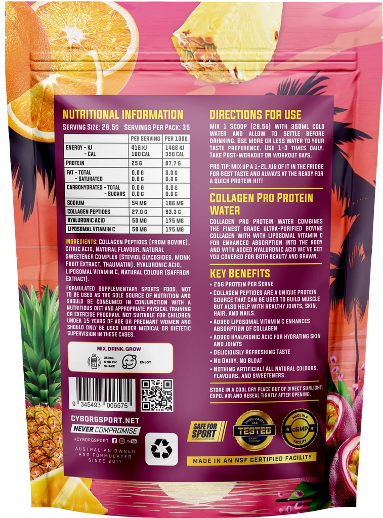Cyborg Sport Collagen Protein Water