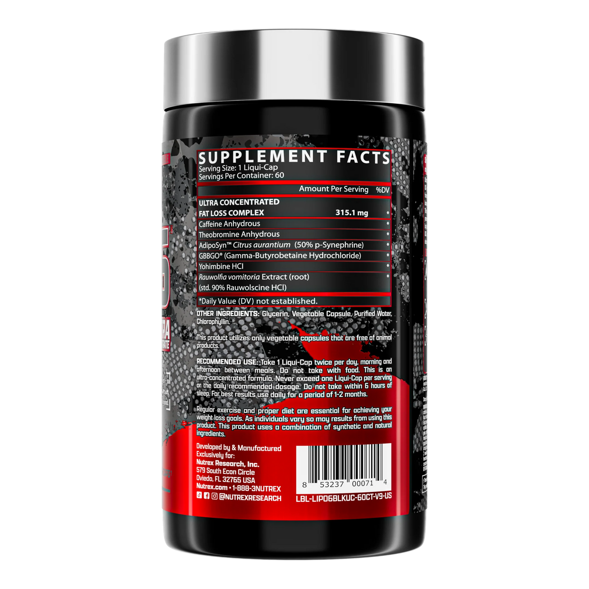 Nutrex Research Lipo-6 Black