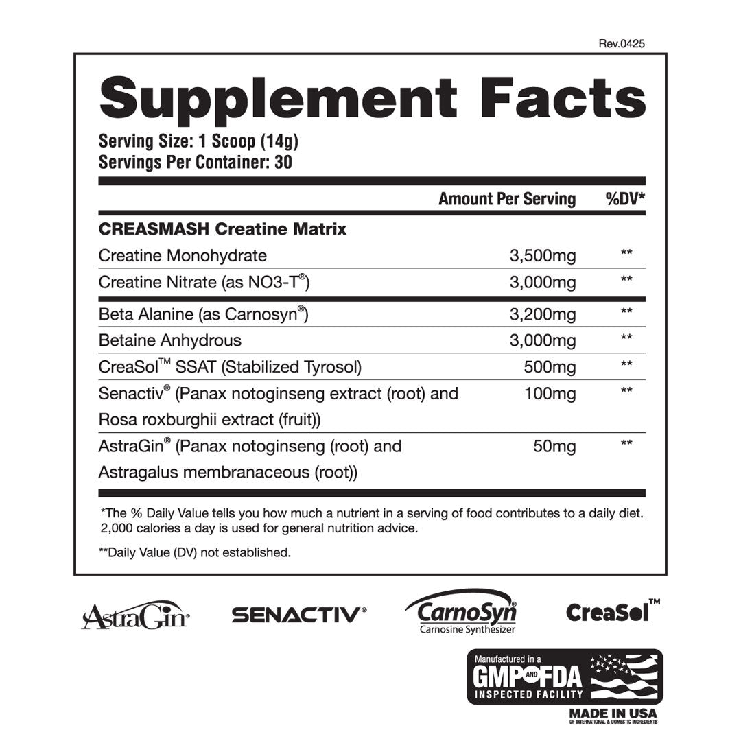 Apollon Nutrition Creasmash Premium Creatine Nitrate