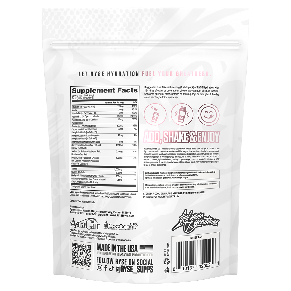 Ryse Hydration Sticks