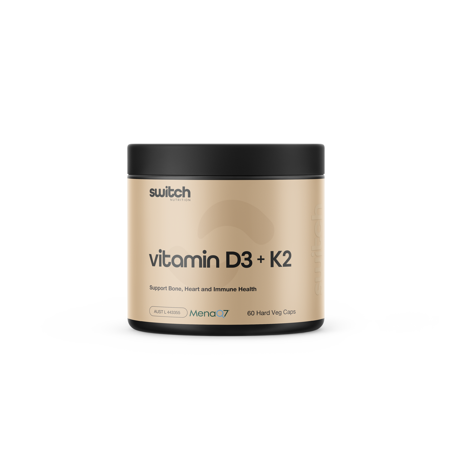 Switch Nutrition Vitamin D3 & K2 Capsules